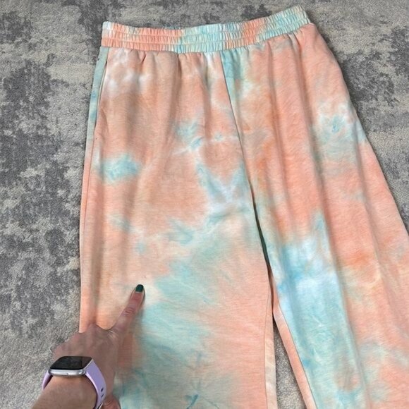 NWT BP Tie Dye Joggers Sweatpants In Blue Pink Tie Dye Sz S - Picture 10 of 12